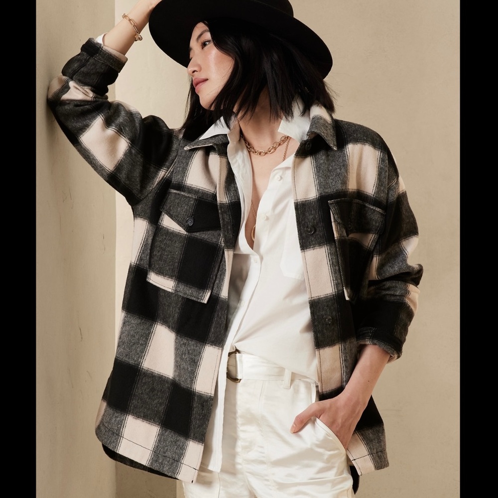 Black Plaid Shacket